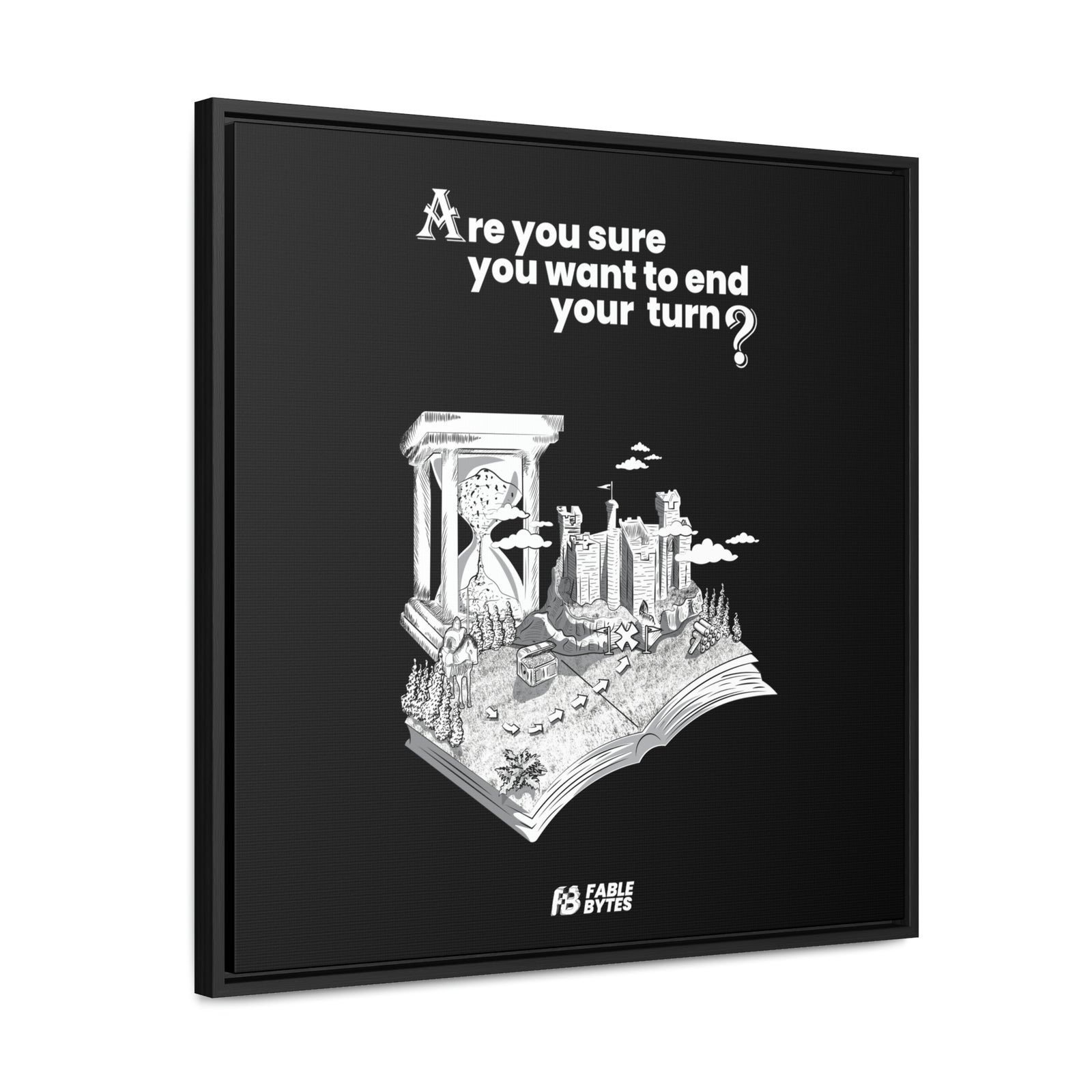 Heroes 3 - End Turn - Framed Canvas