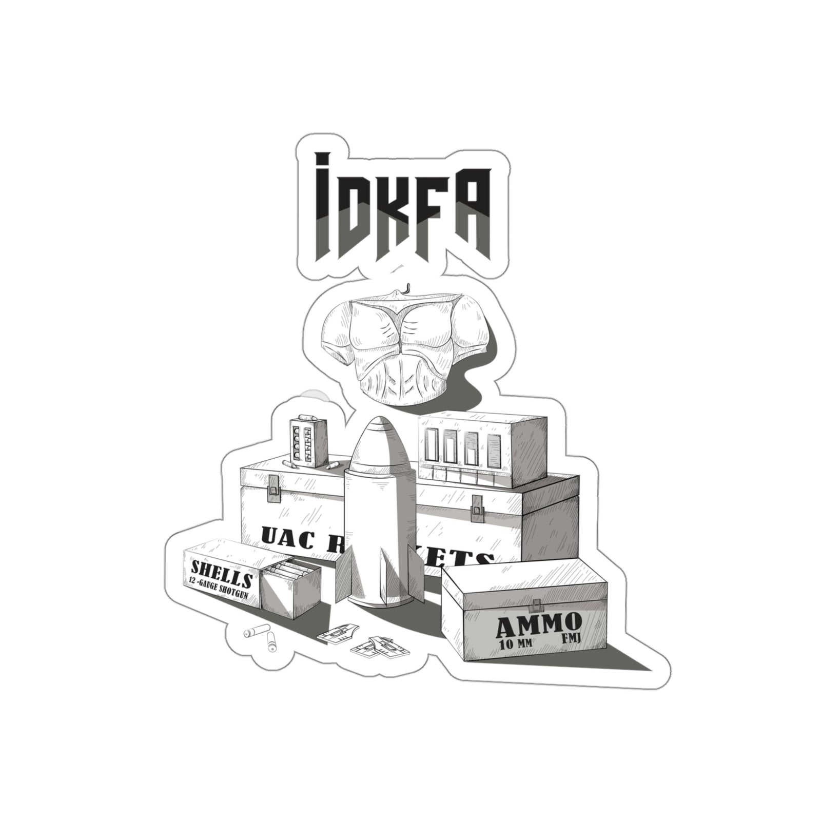 Doom - IDKFA - Stickers