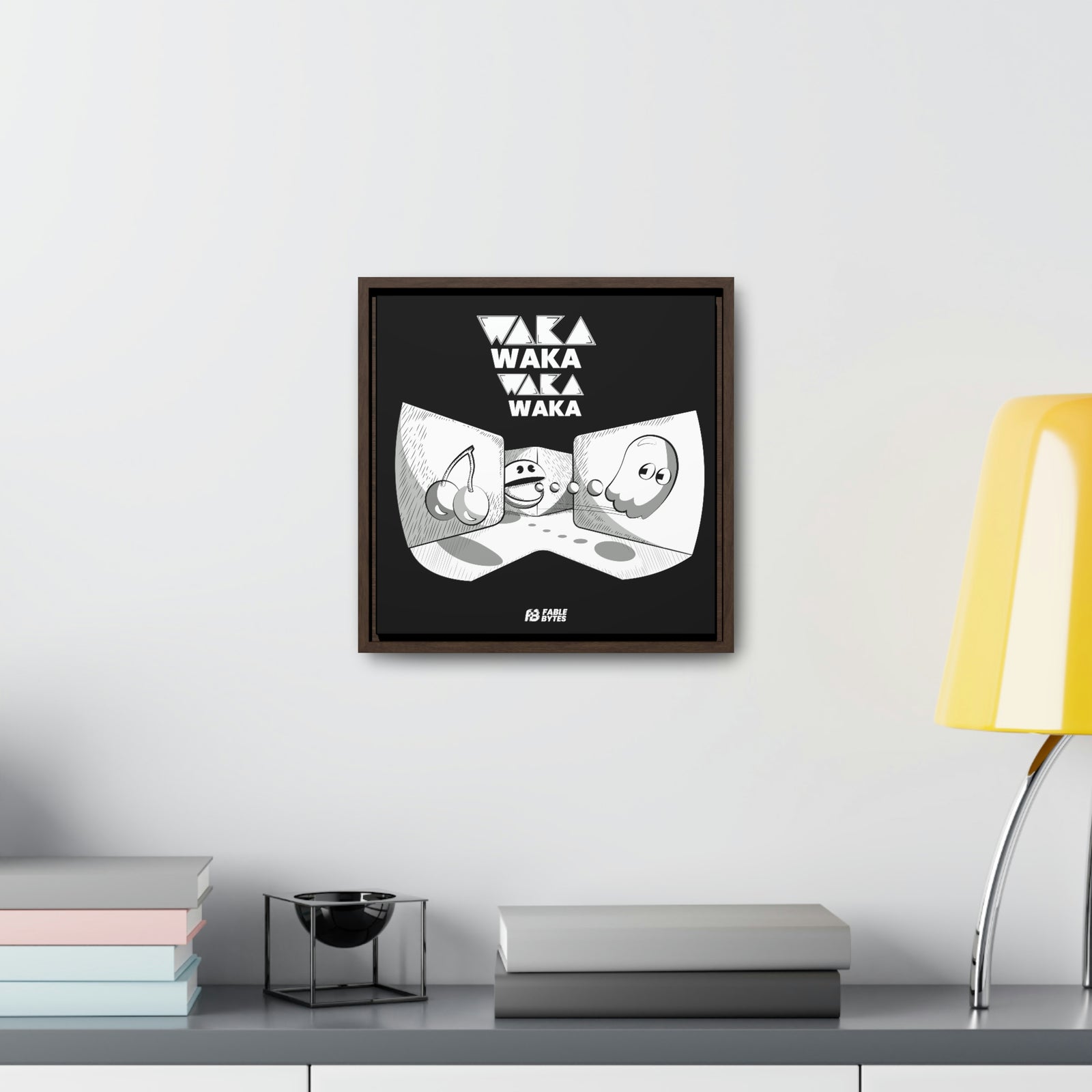 PacMan - WakaWaka - Framed Canvas