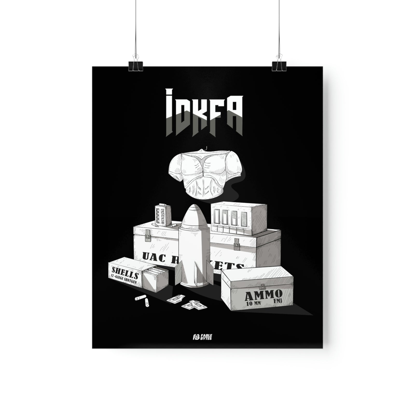 Doom - IDKFA - Matte Posters