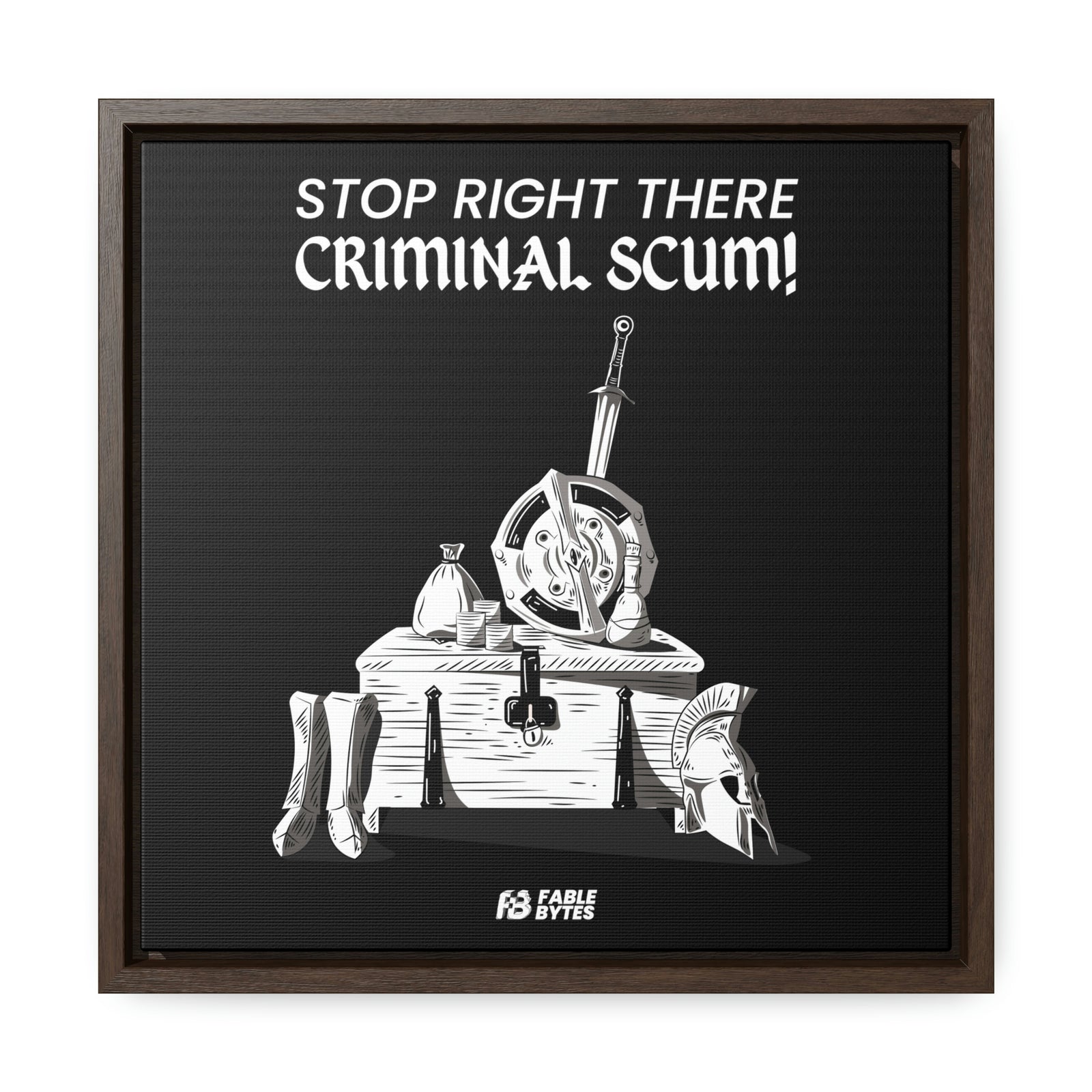 Oblivion - Guard - Framed Canvas