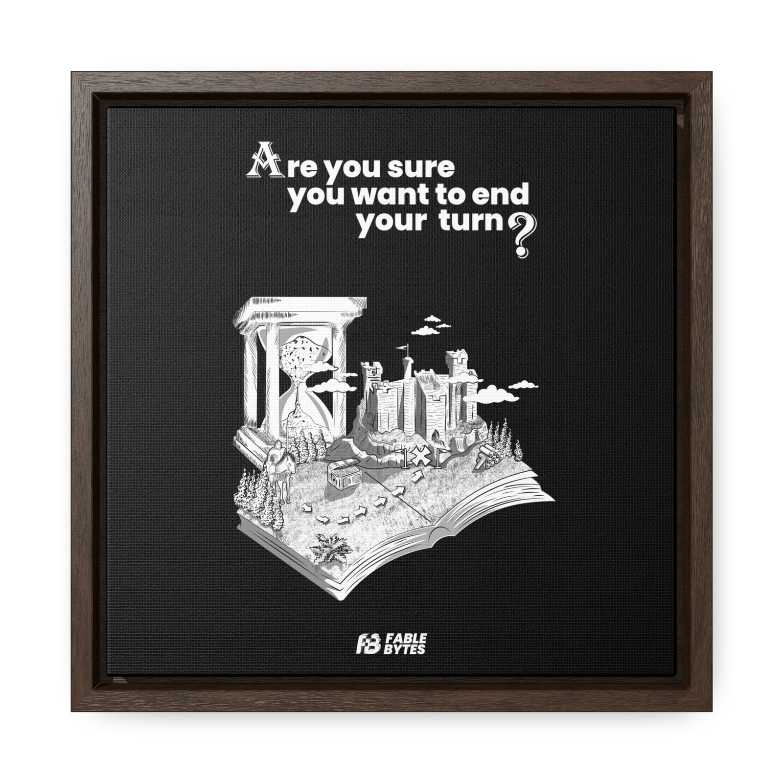 Heroes 3 - End Turn - Framed Canvas