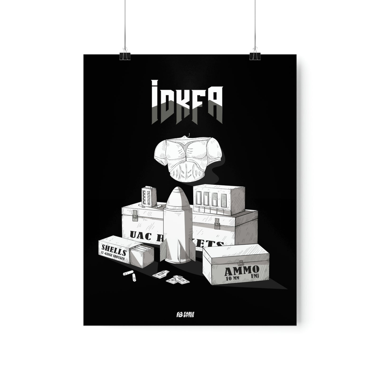 Doom - IDKFA - Matte Posters