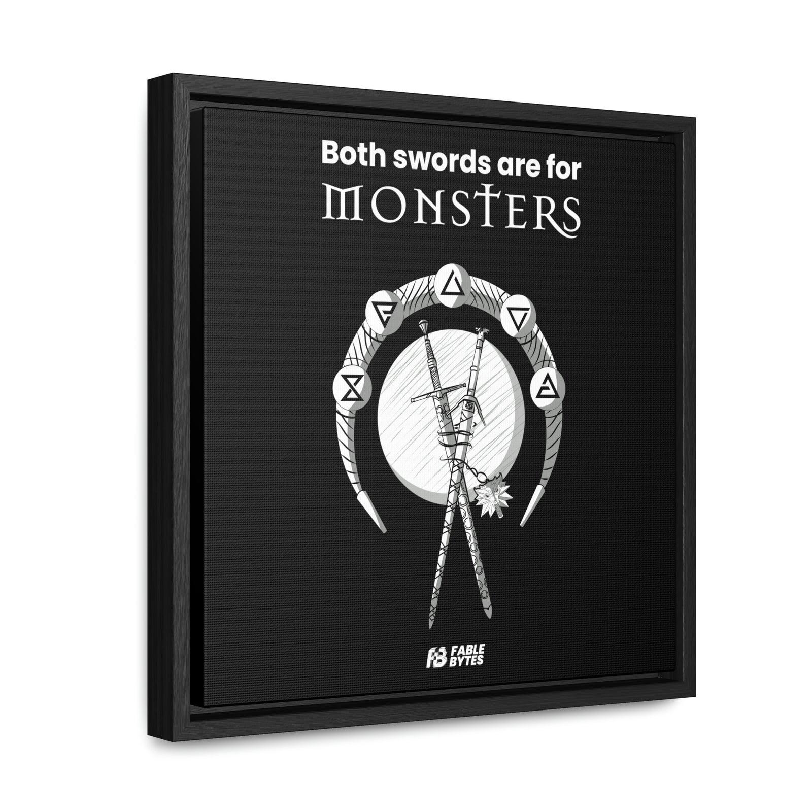 The Witcher - Swords - Framed Canvas