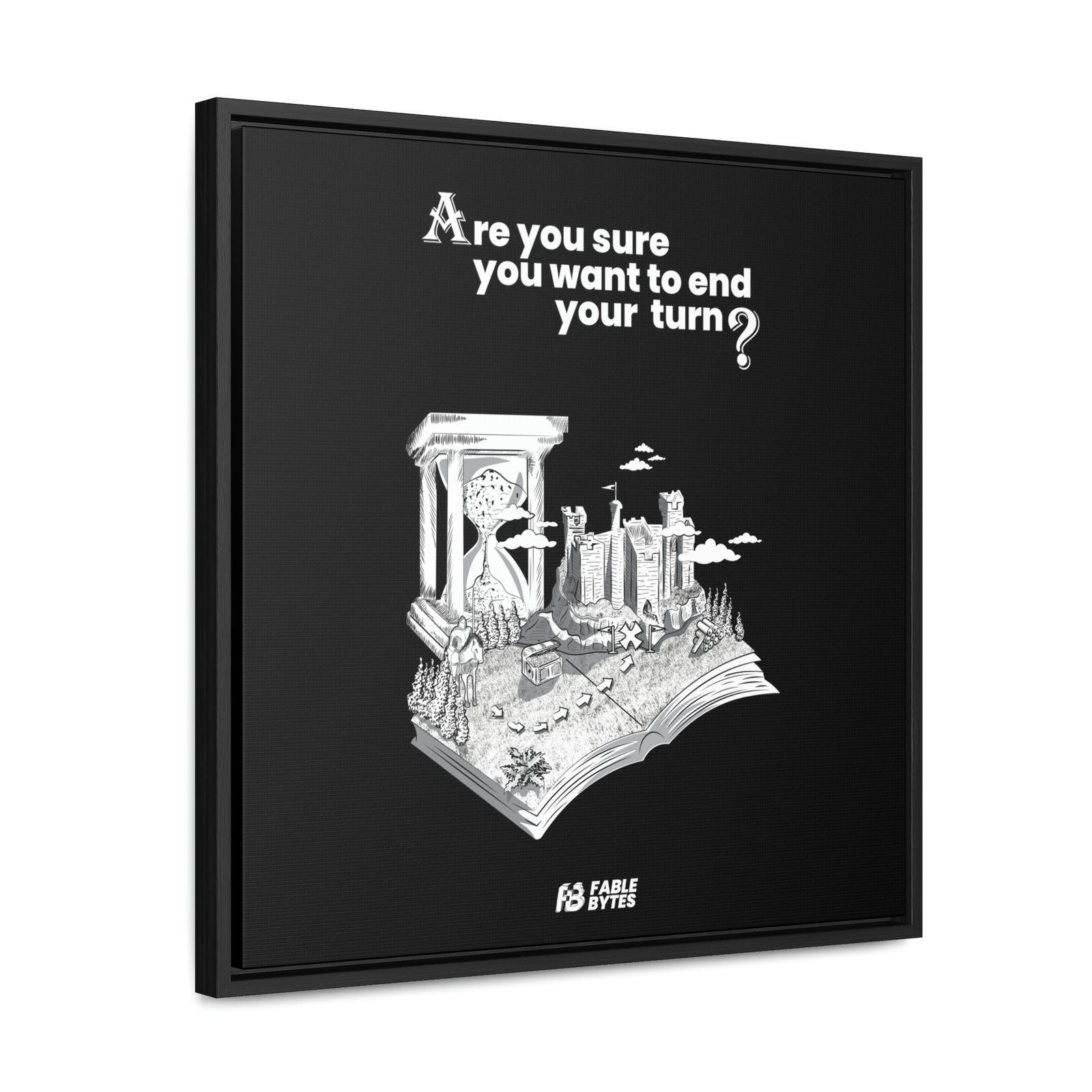 Heroes 3 - End Turn - Framed Canvas