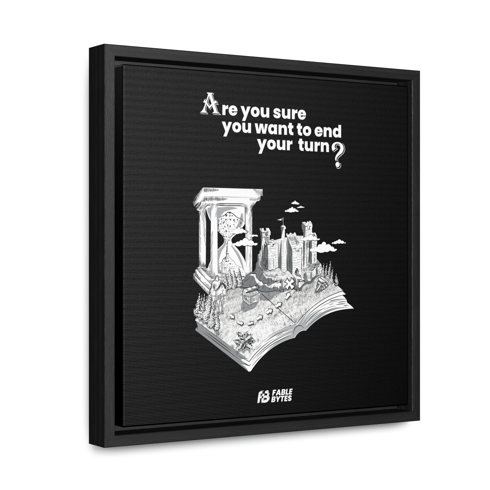 Heroes 3 - End Turn - Framed Canvas