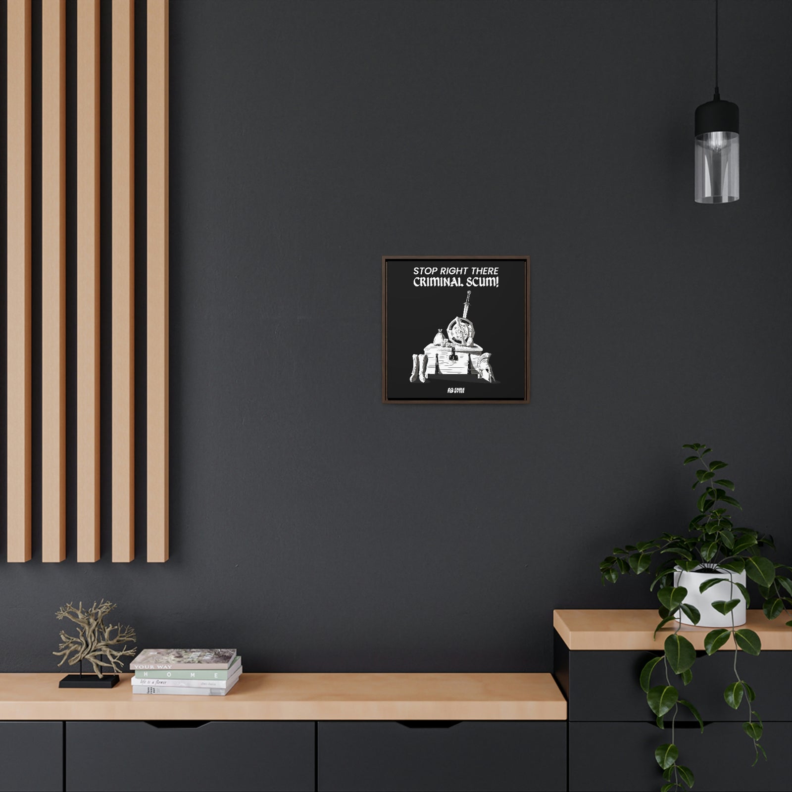 Oblivion - Guard - Framed Canvas