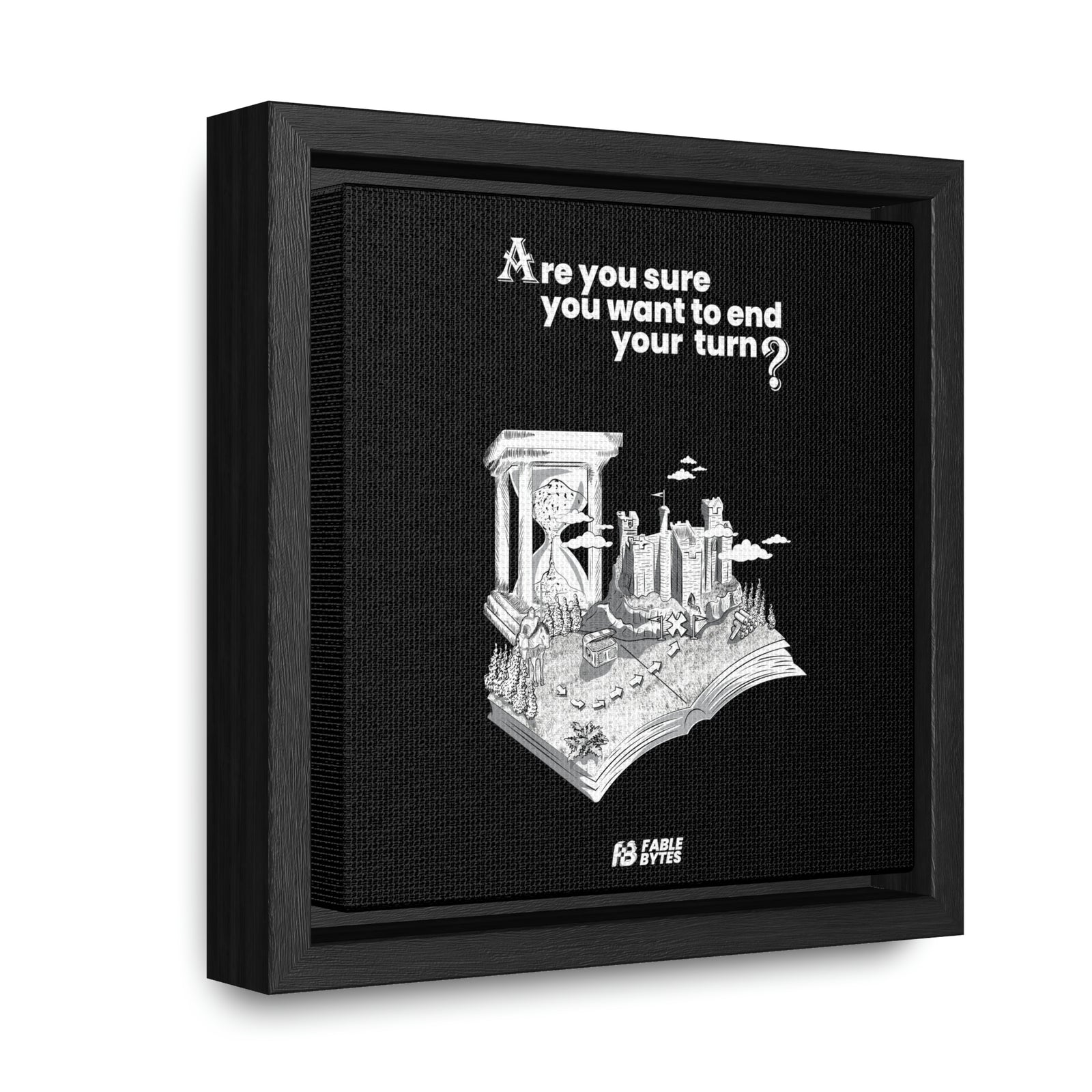 Heroes 3 - End Turn - Framed Canvas