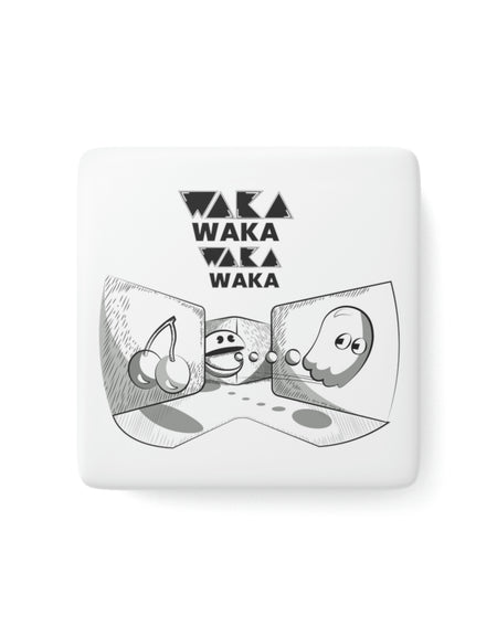 PacMan - WakaWaka - Porcelain Magnet