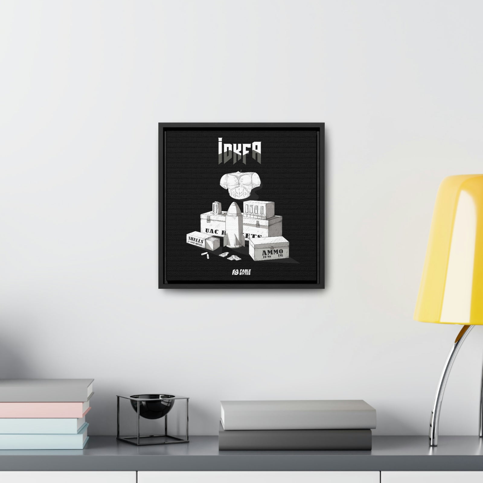 Doom - IDKFA - Framed Canvas