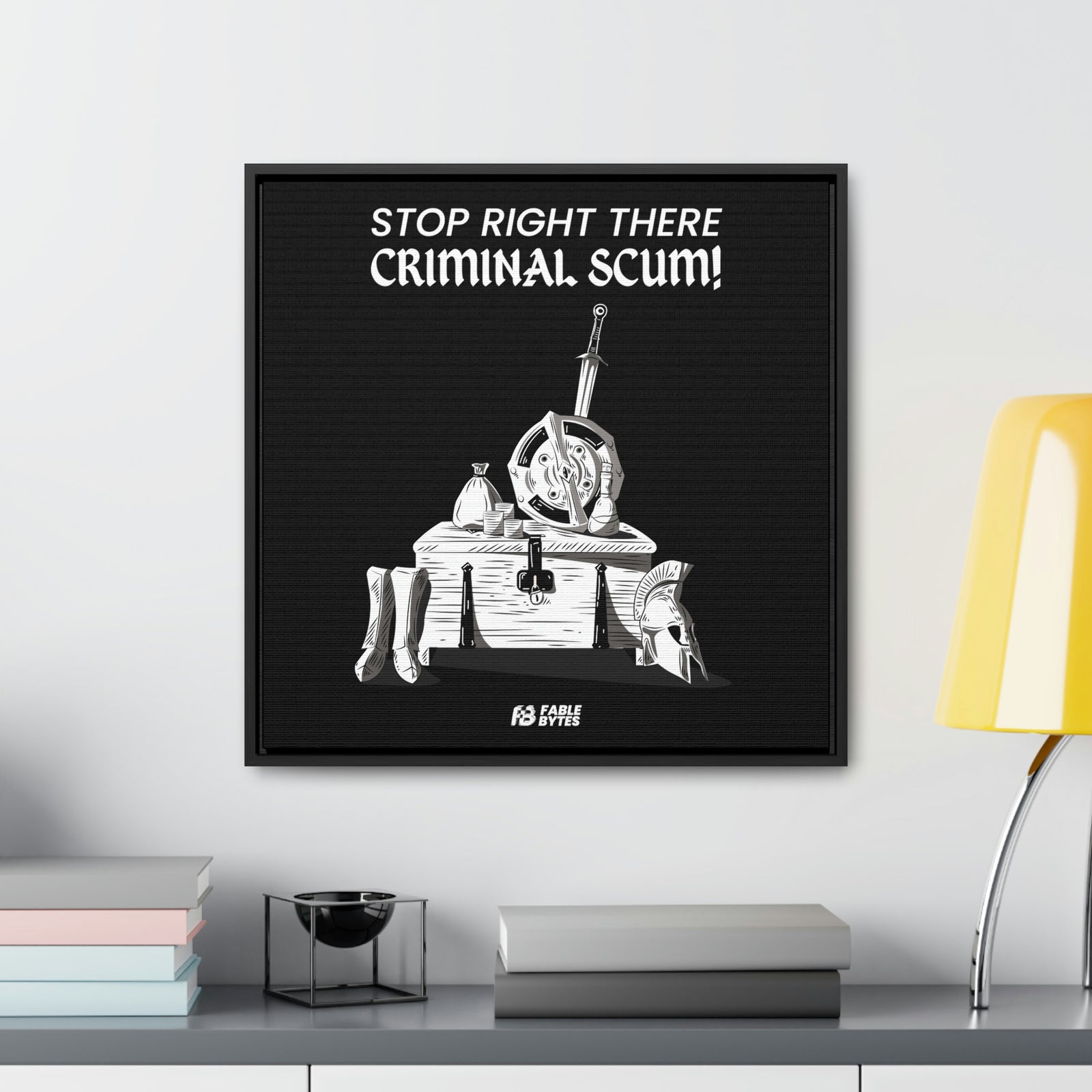 Oblivion - Guard - Framed Canvas