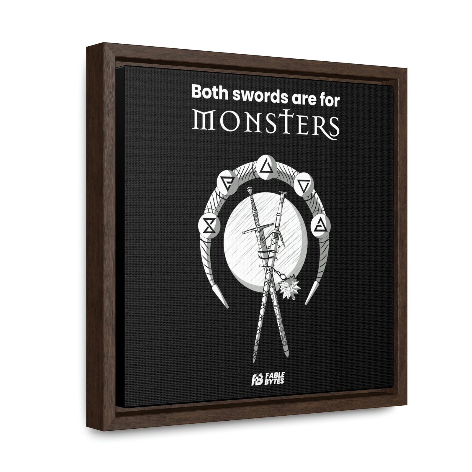 The Witcher - Swords - Framed Canvas