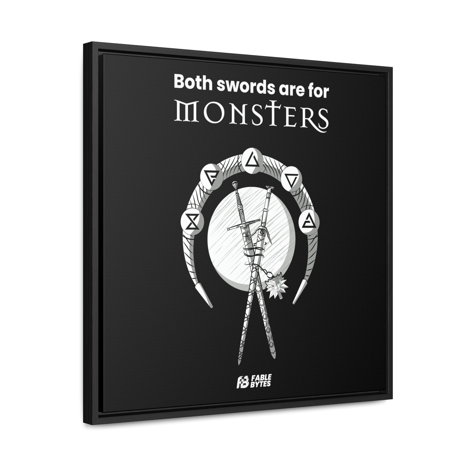 The Witcher - Swords - Framed Canvas