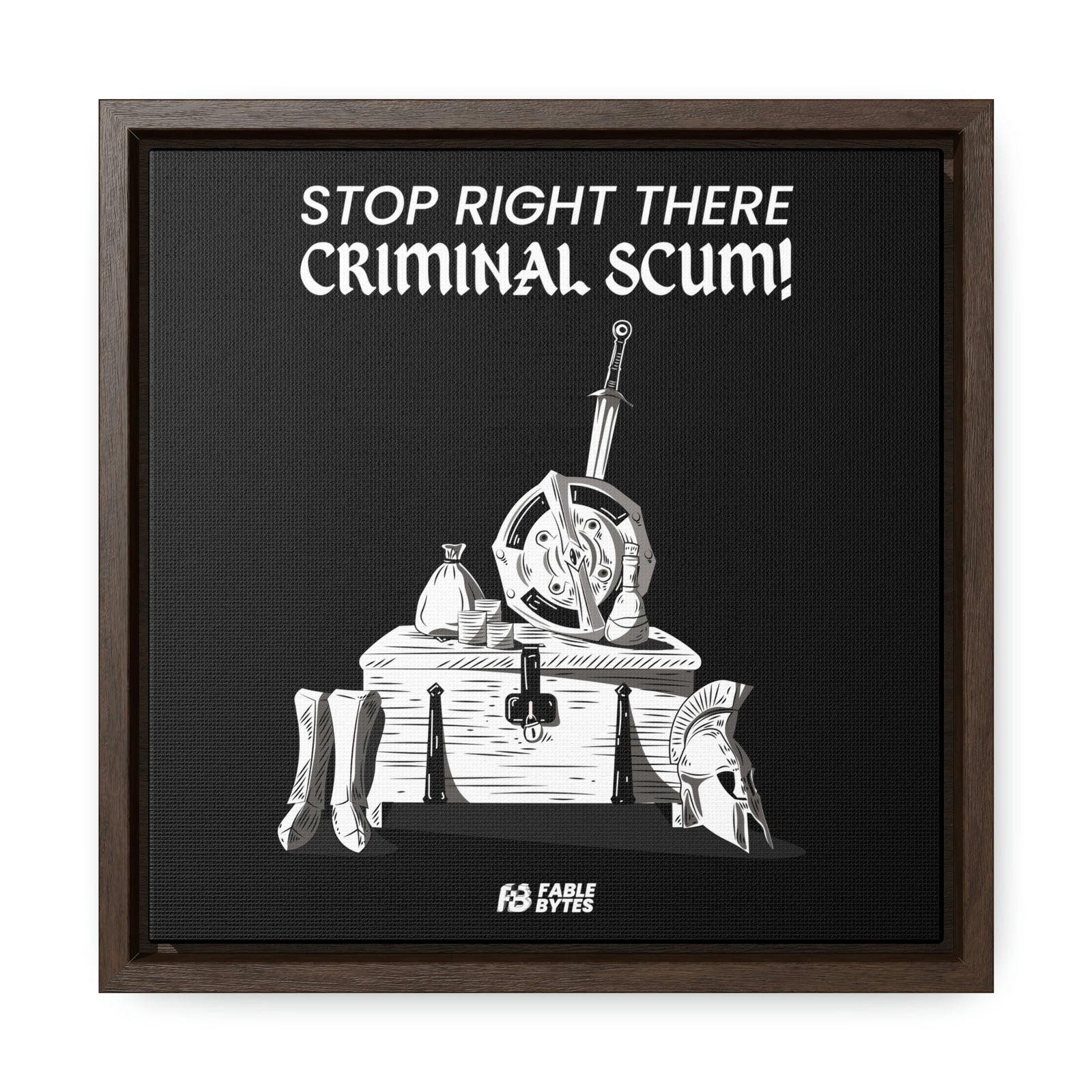 Oblivion - Guard - Framed Canvas