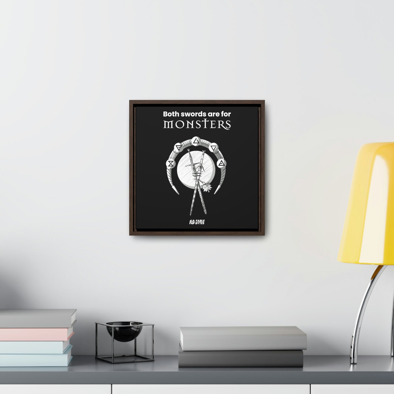 The Witcher - Swords - Framed Canvas