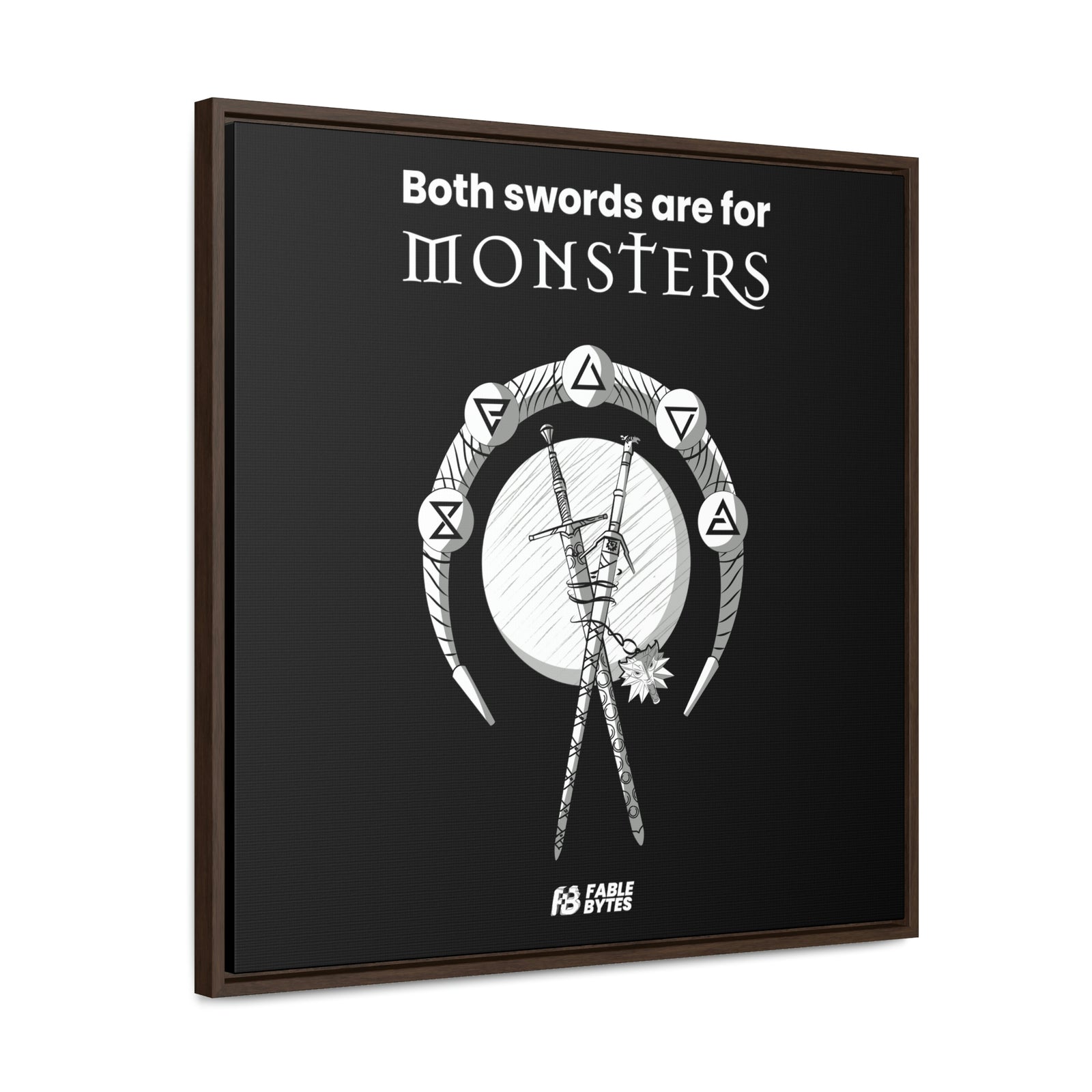 The Witcher - Swords - Framed Canvas