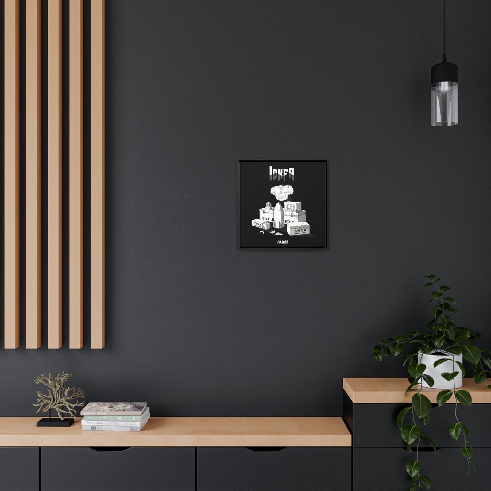 Doom - IDKFA - Framed Canvas