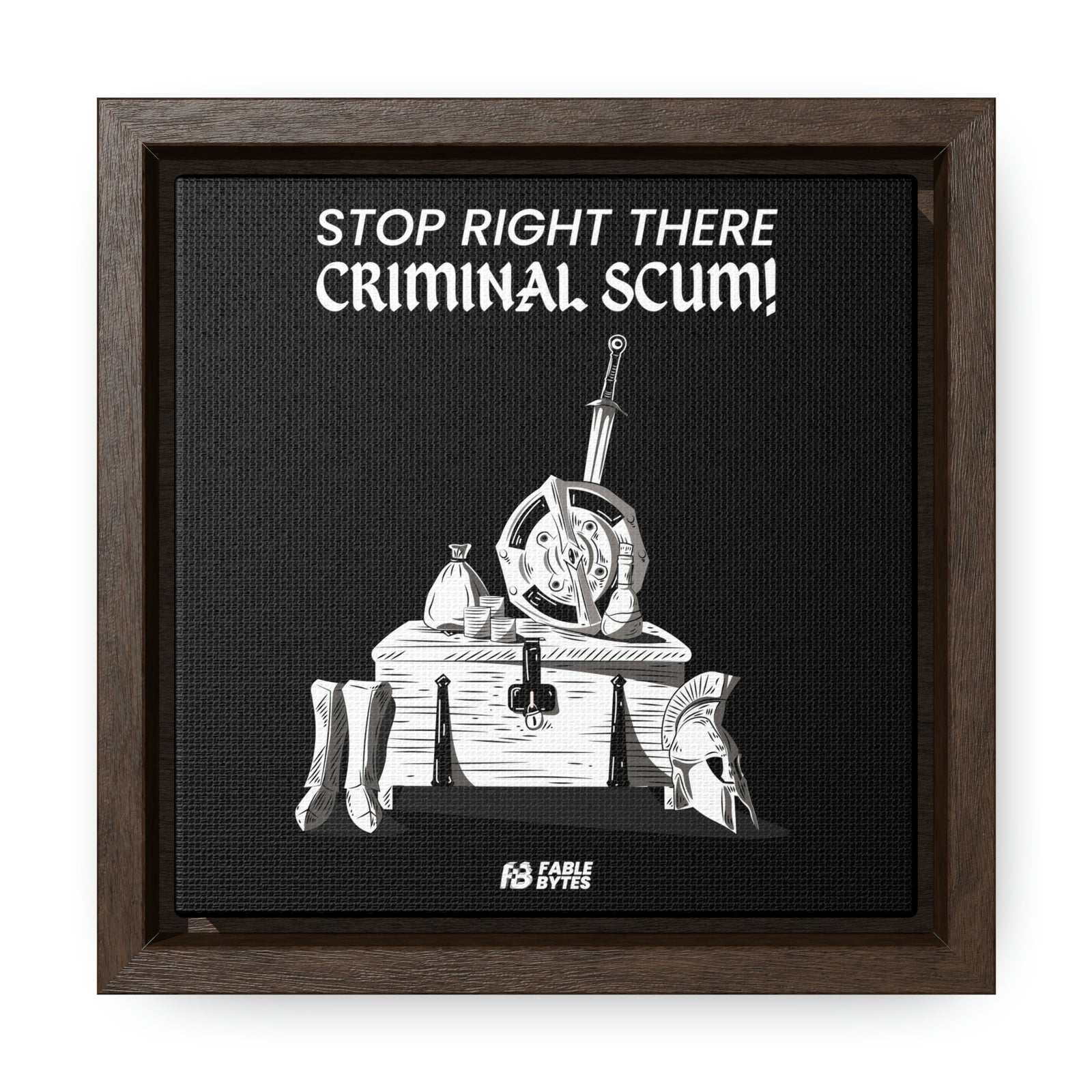 Oblivion - Guard - Framed Canvas