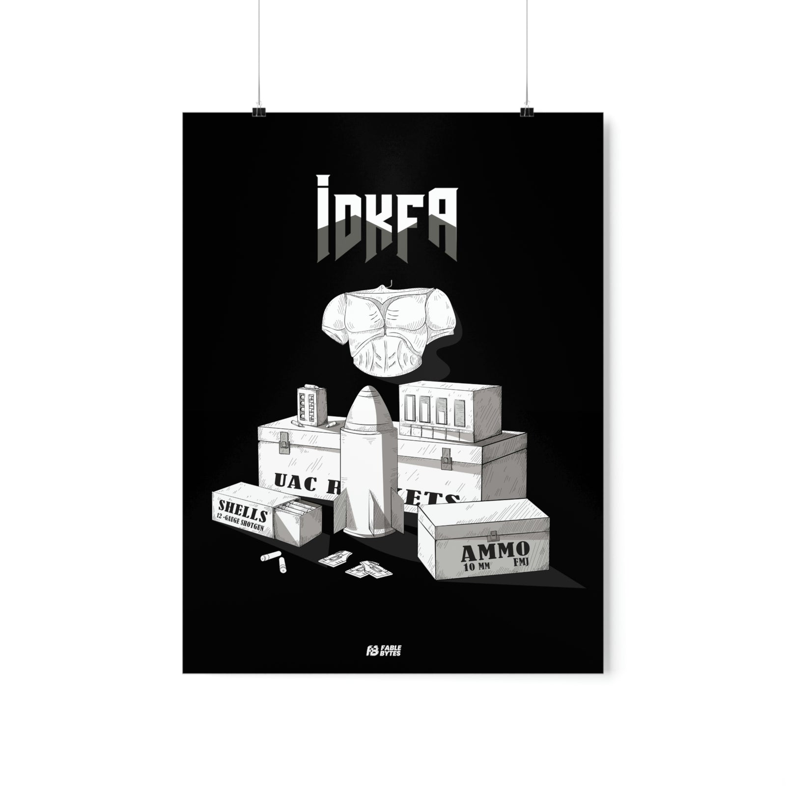 Doom - IDKFA - Matte Posters