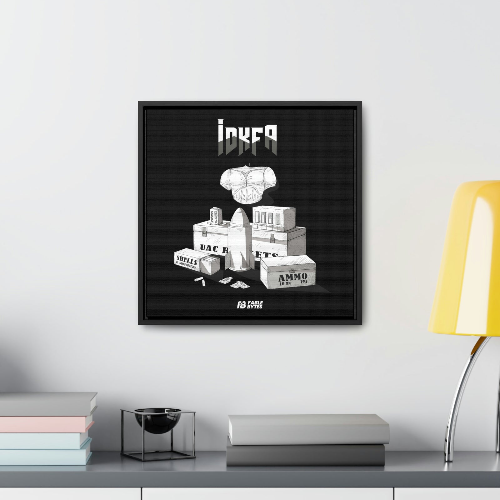 Doom - IDKFA - Framed Canvas