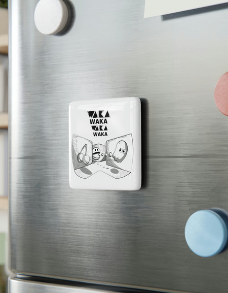 PacMan - WakaWaka - Porcelain Magnet