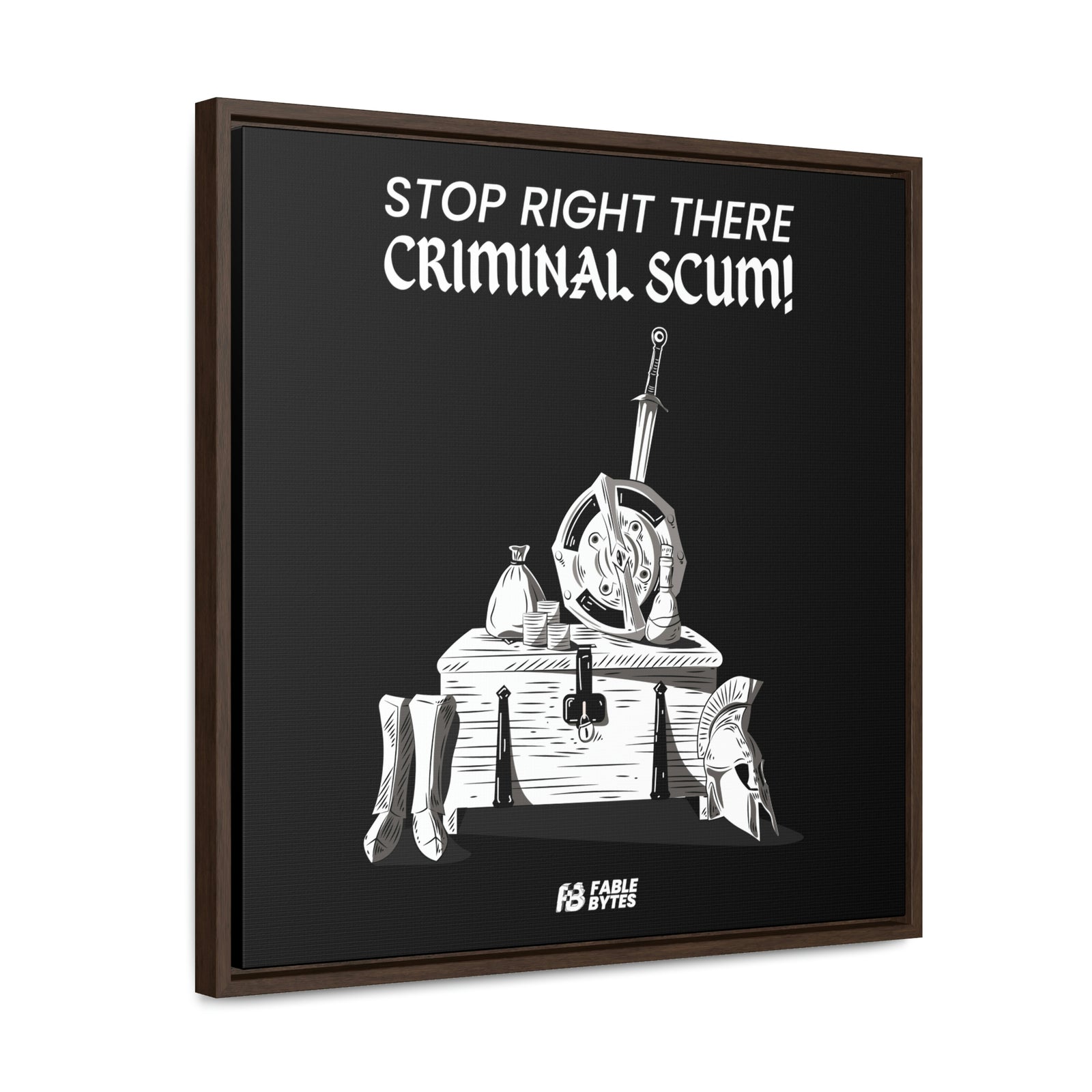 Oblivion - Guard - Framed Canvas