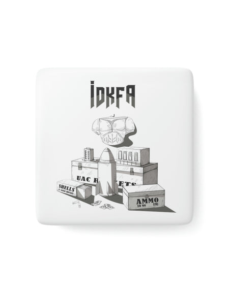 Doom - IDKFA - Porcelain Magnet