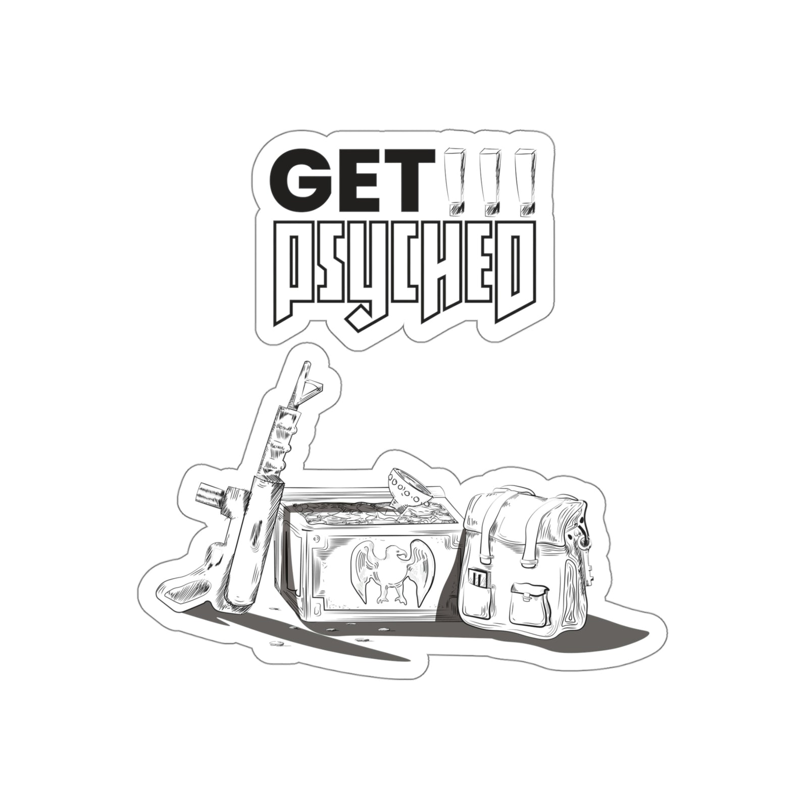 Wolfenstein 3D - Get Psyched - Stickers
