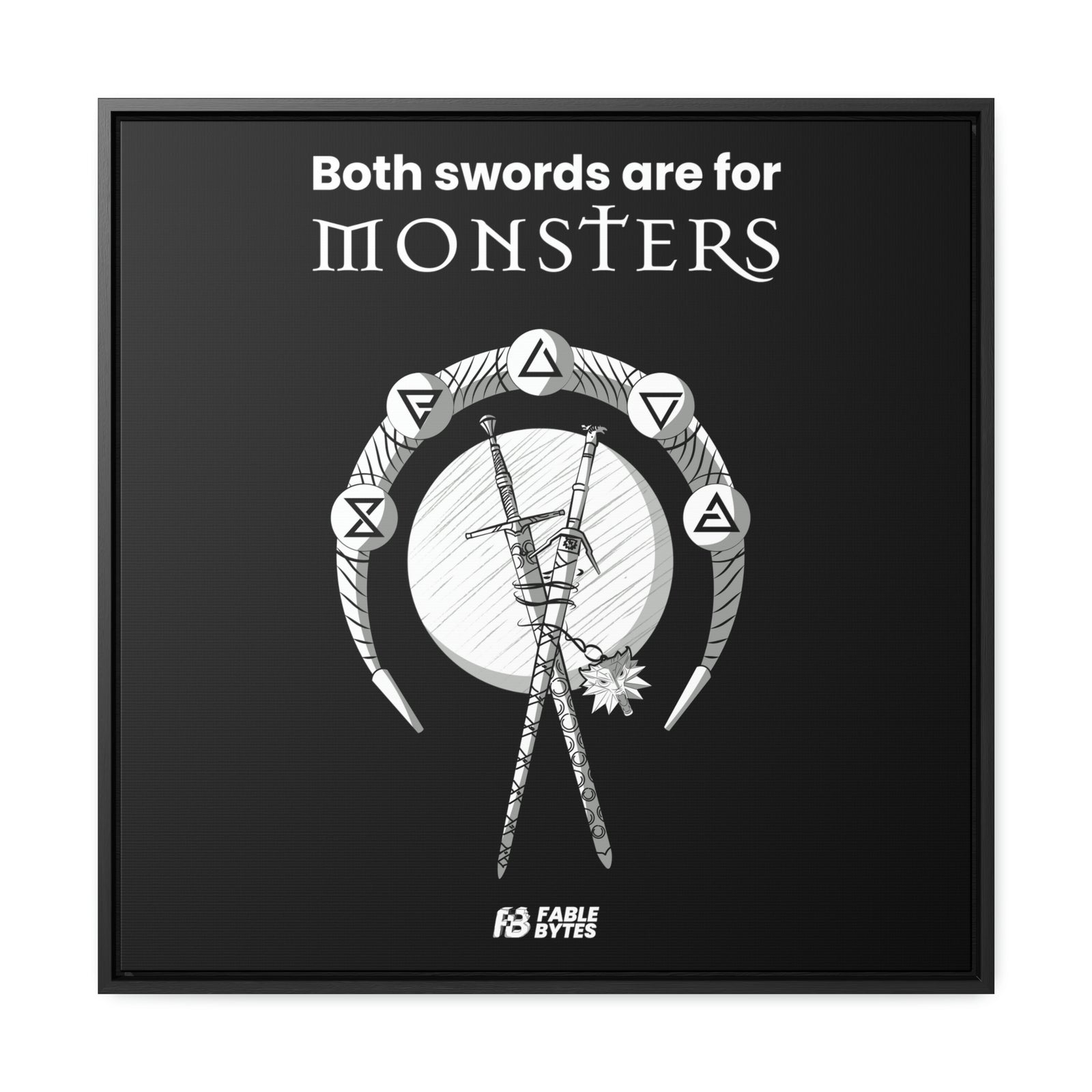 The Witcher - Swords - Framed Canvas