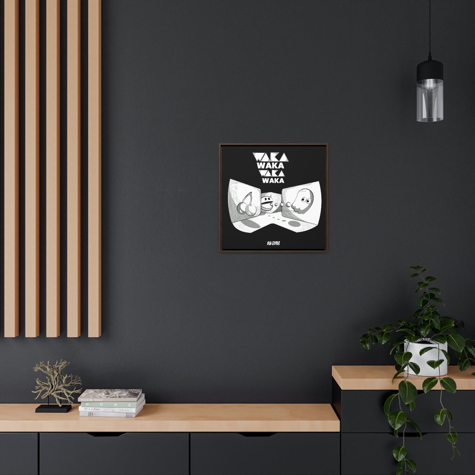 PacMan - WakaWaka - Framed Canvas