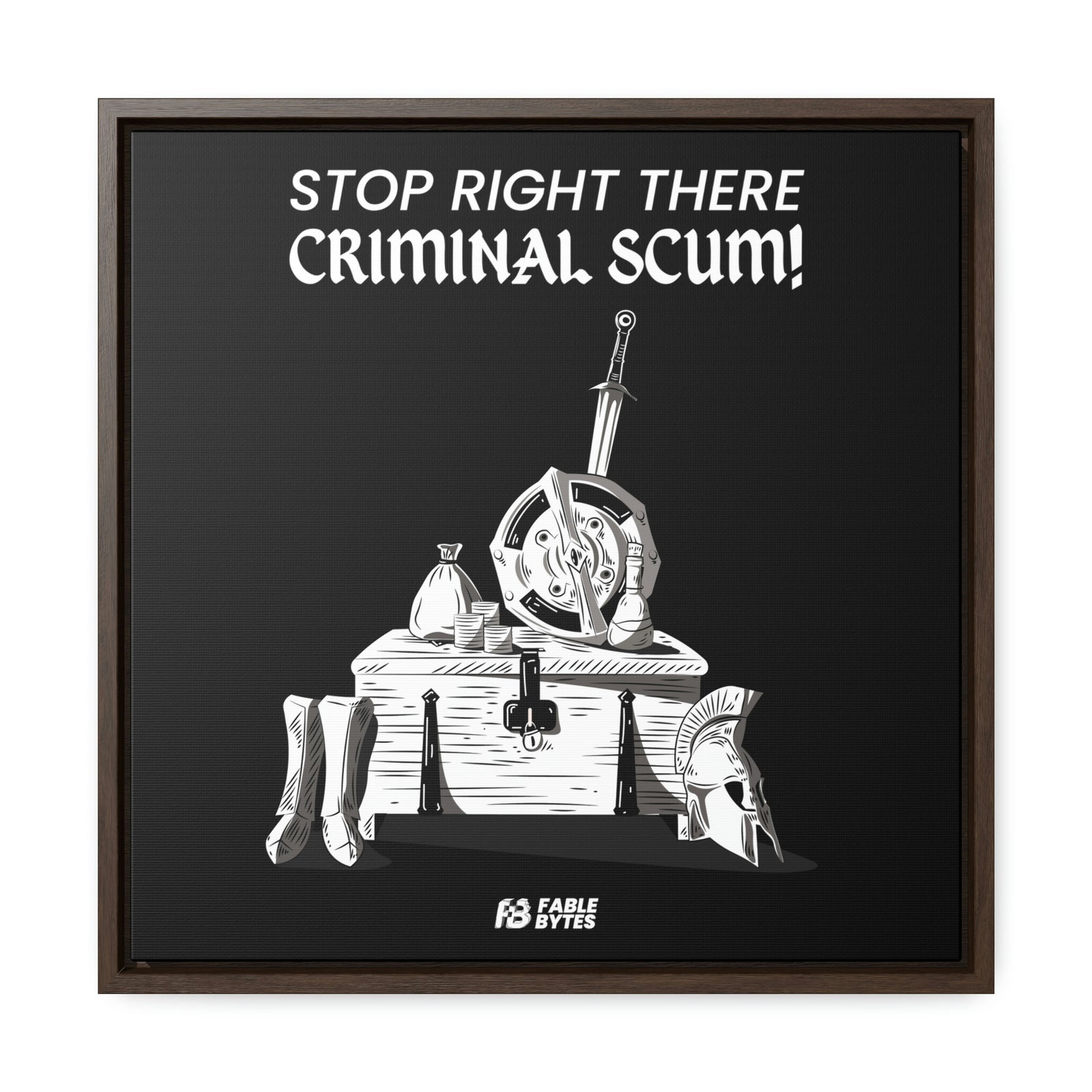 Oblivion - Guard - Framed Canvas