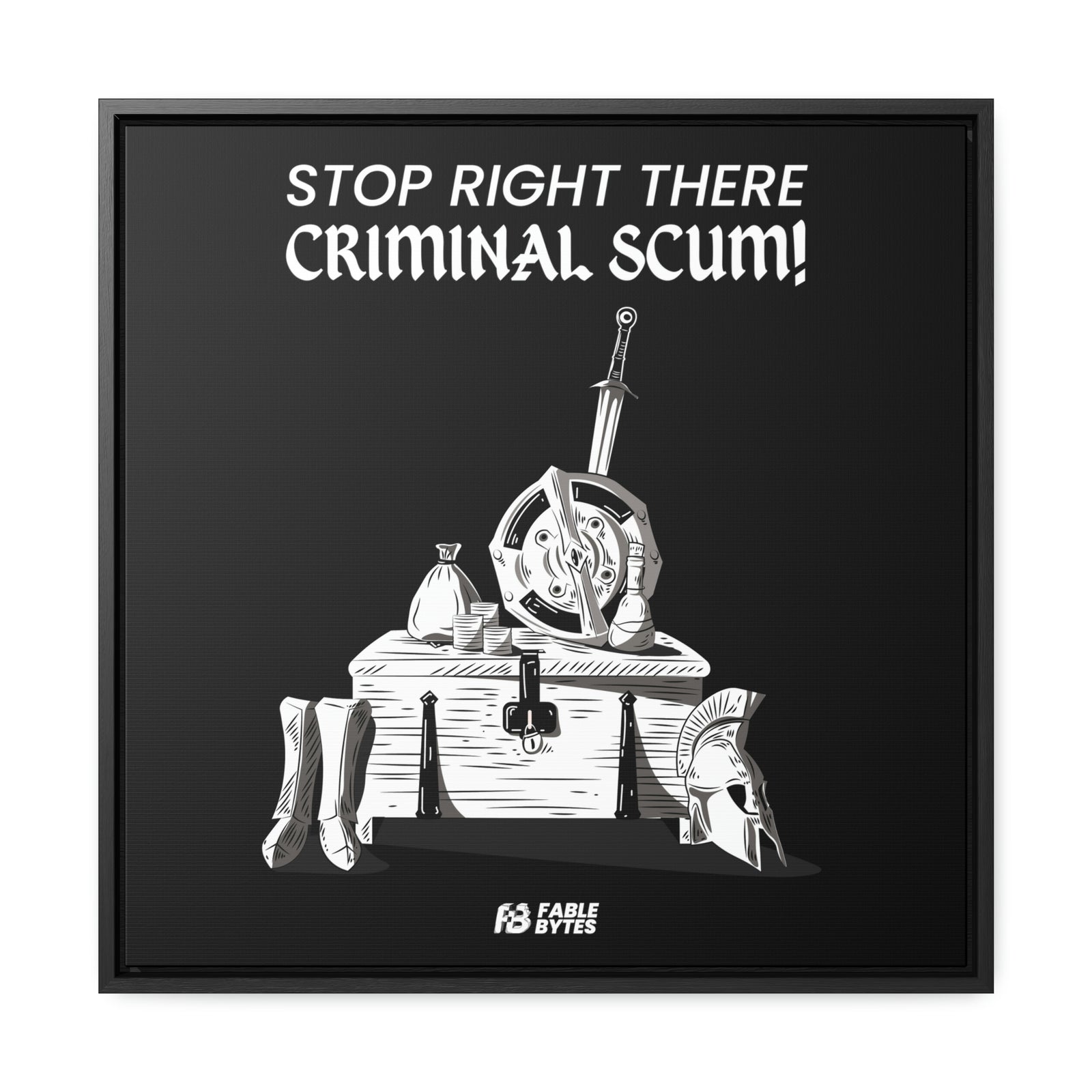 Oblivion - Guard - Framed Canvas