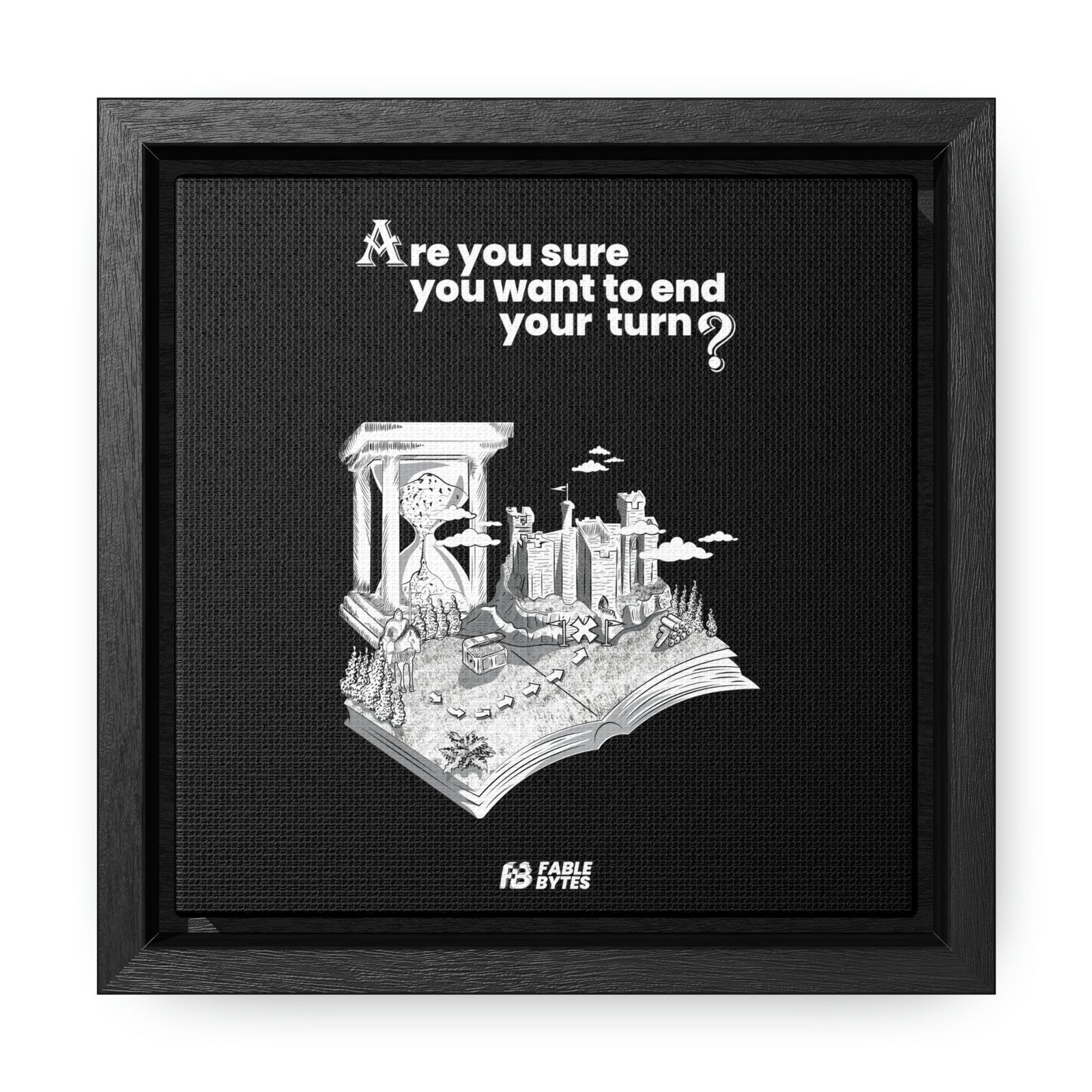 Heroes 3 - End Turn - Framed Canvas