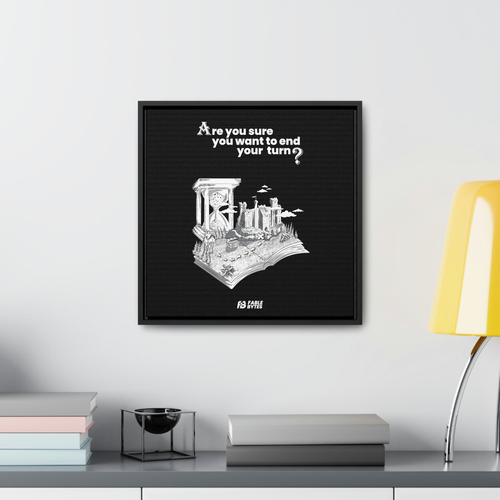 Heroes 3 - End Turn - Framed Canvas