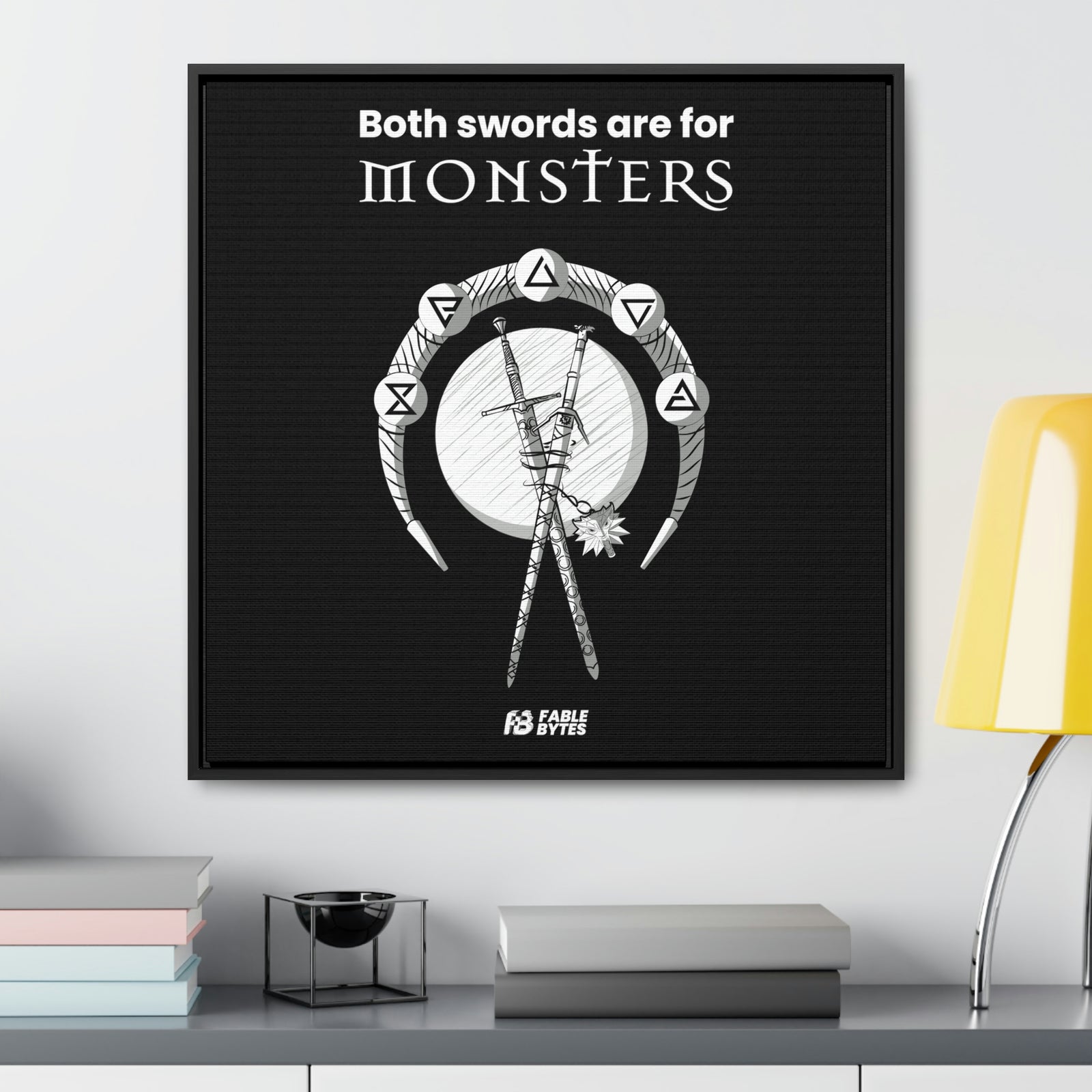 The Witcher - Swords - Framed Canvas
