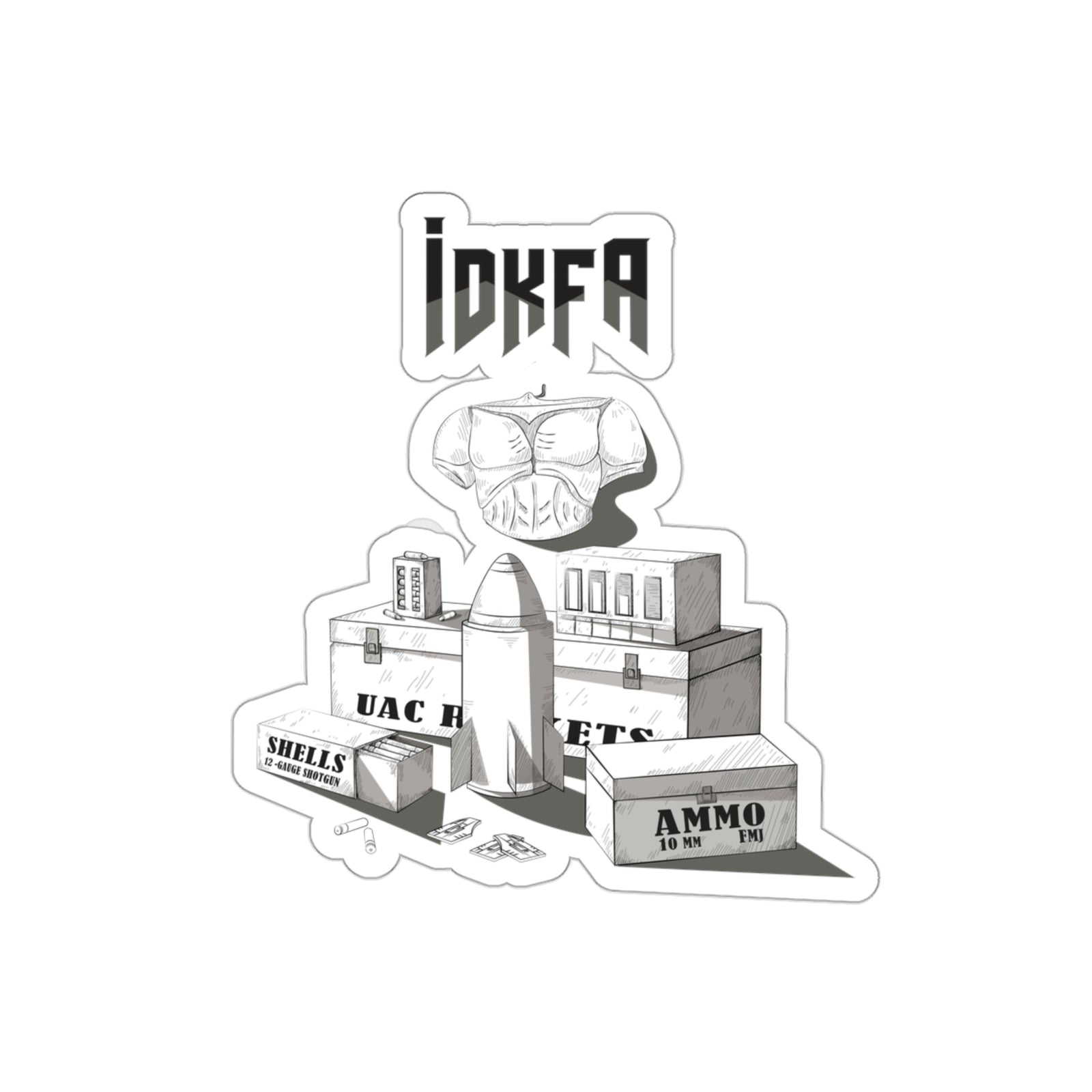 Doom - IDKFA - Stickers