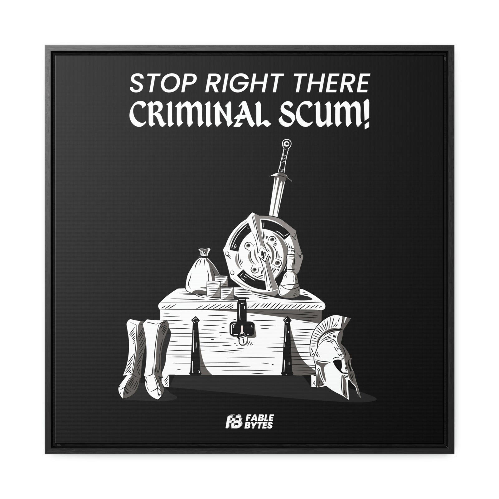 Oblivion - Guard - Framed Canvas