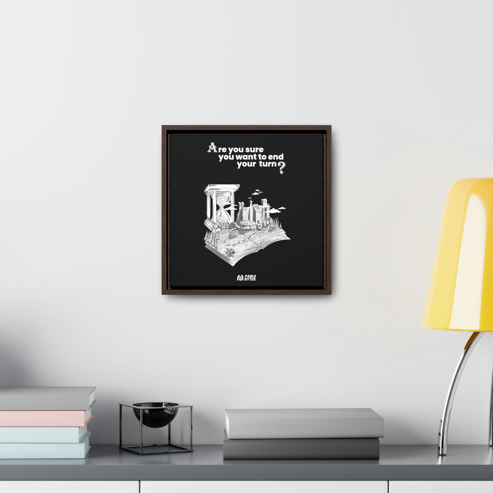 Heroes 3 - End Turn - Framed Canvas