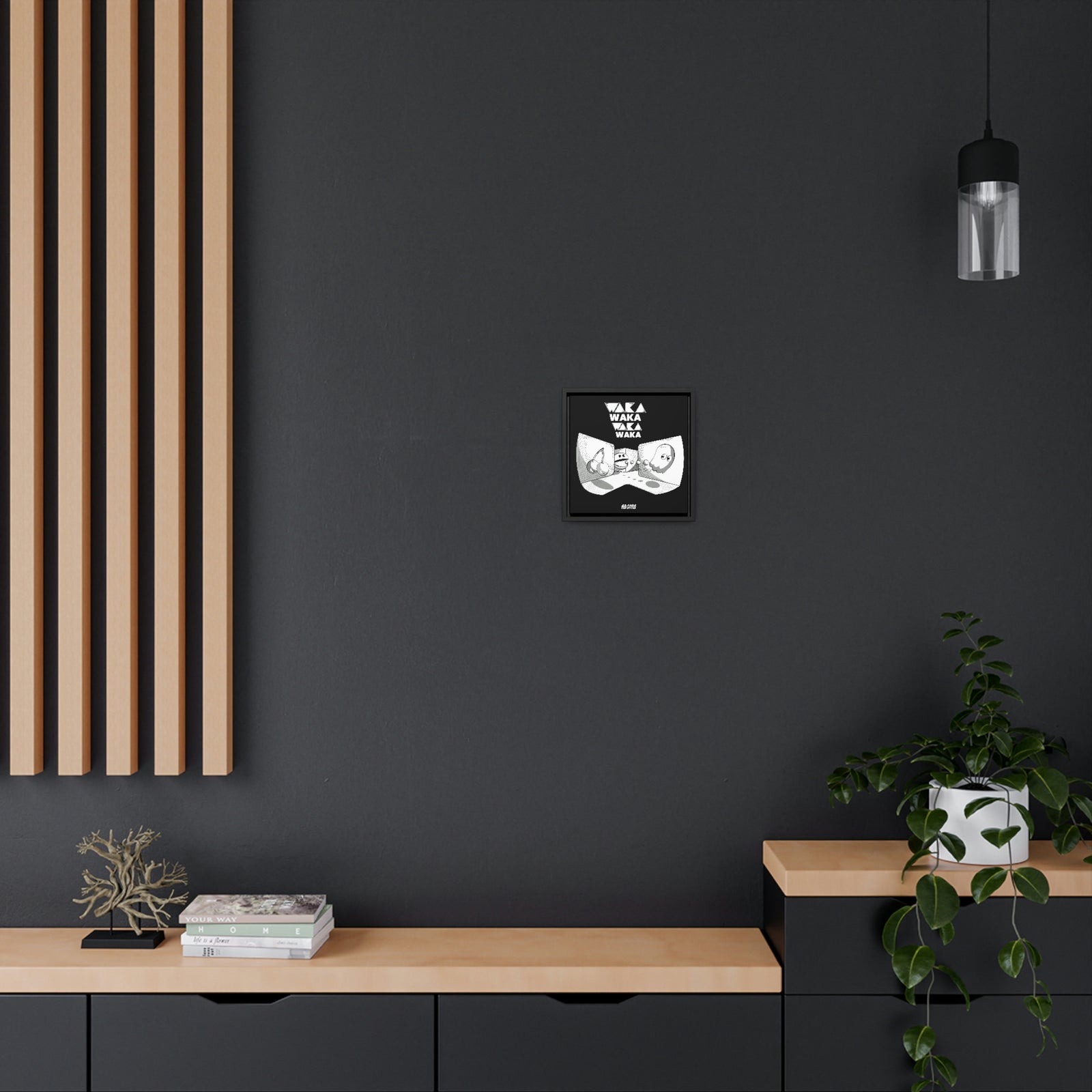 PacMan - WakaWaka - Framed Canvas