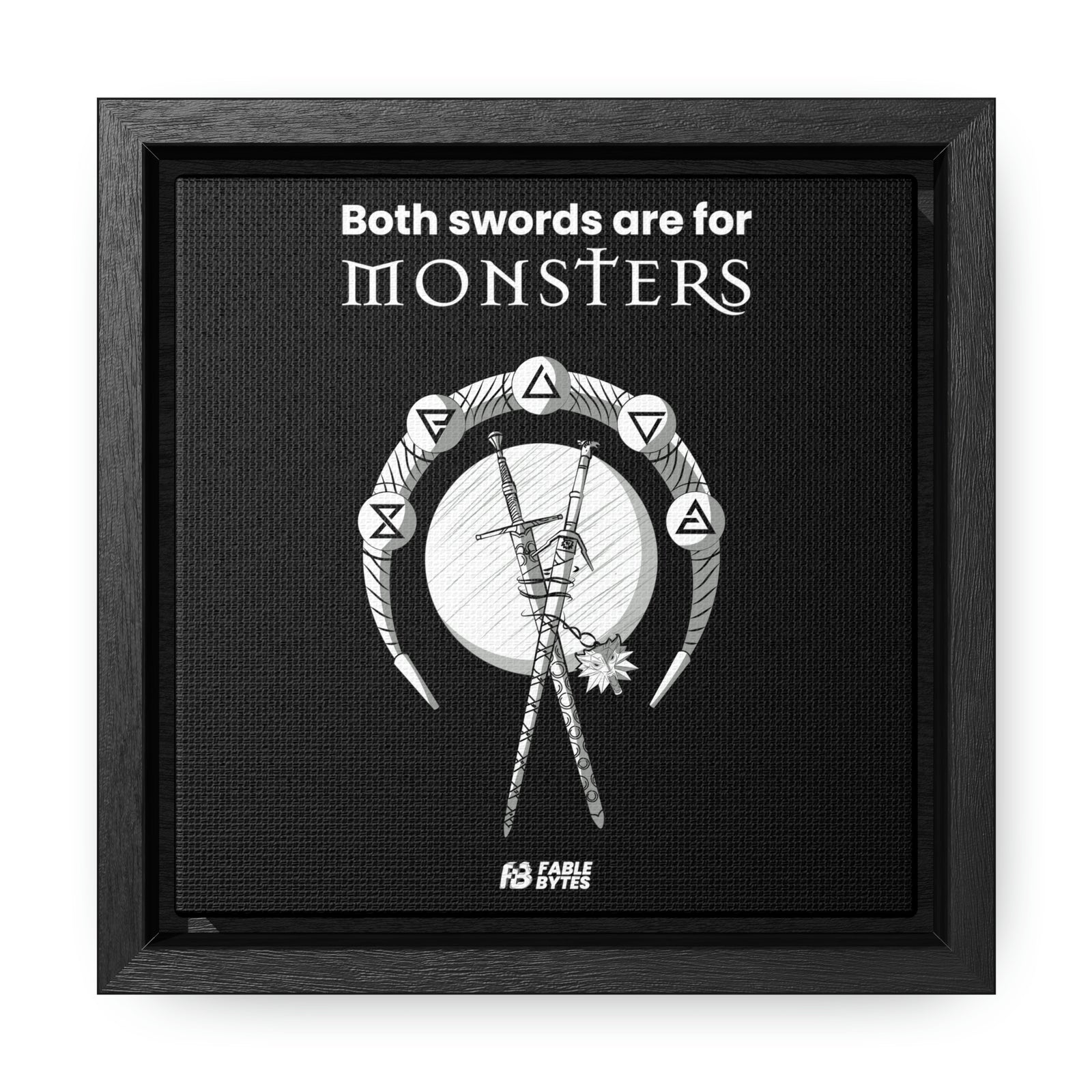 The Witcher - Swords - Framed Canvas