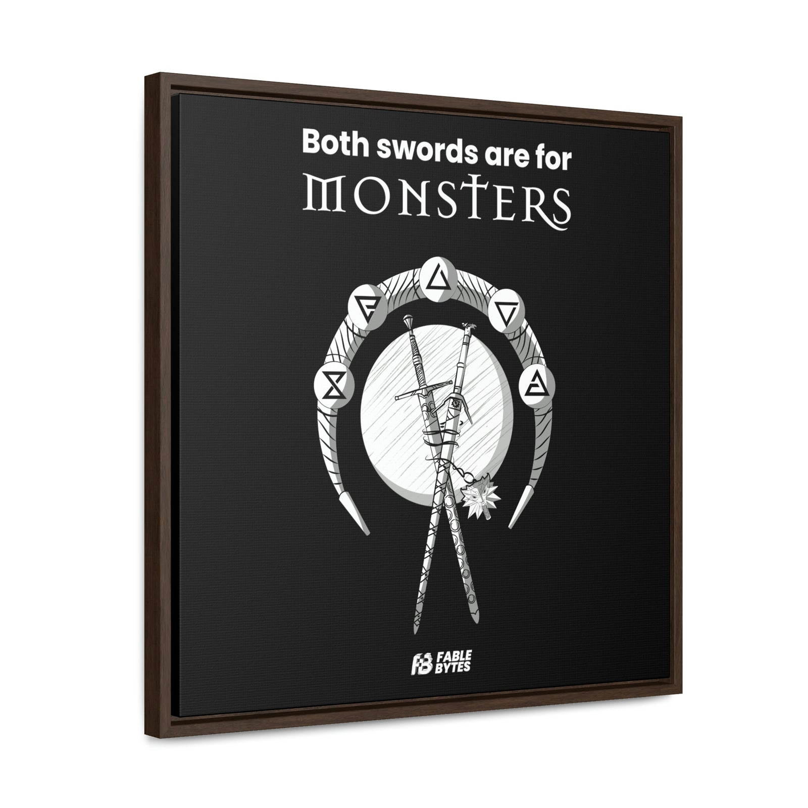 The Witcher - Swords - Framed Canvas