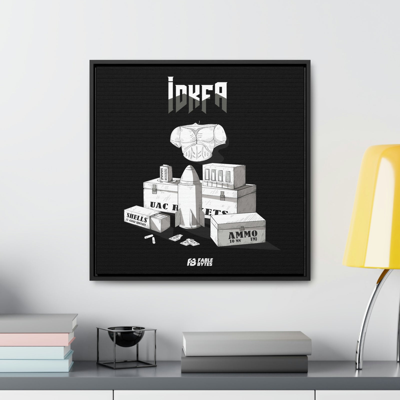 Doom - IDKFA - Framed Canvas