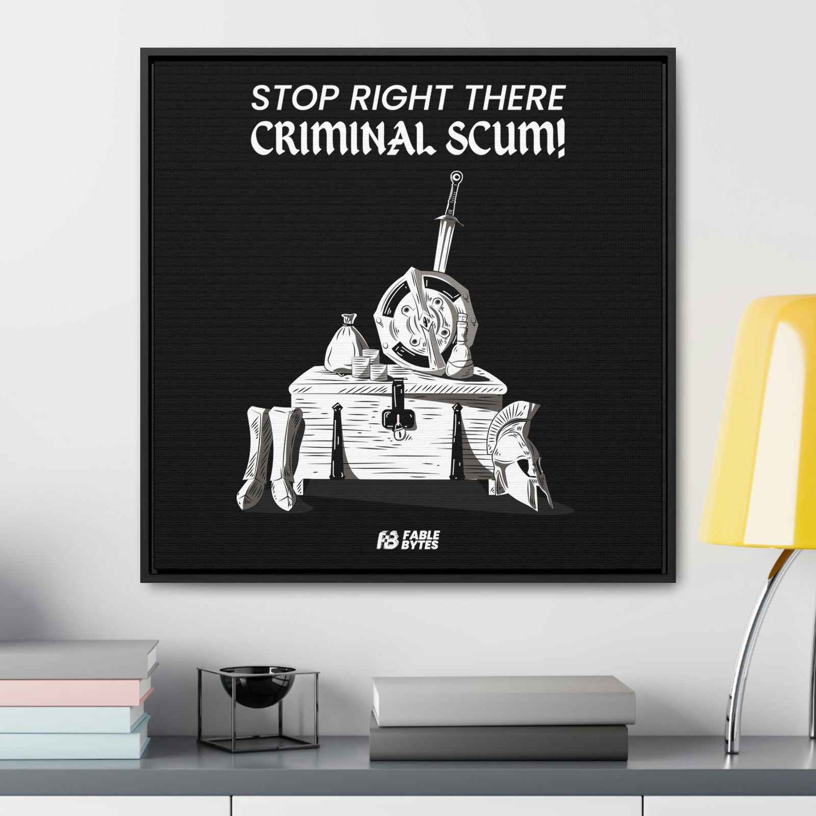 Oblivion - Guard - Framed Canvas