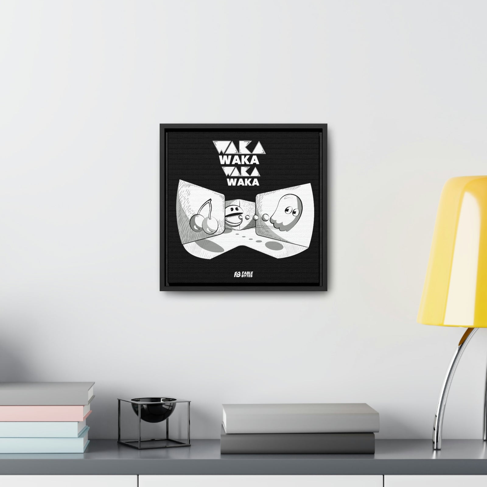 PacMan - WakaWaka - Framed Canvas