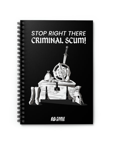 Oblivion - Guard - Spiral Notebook