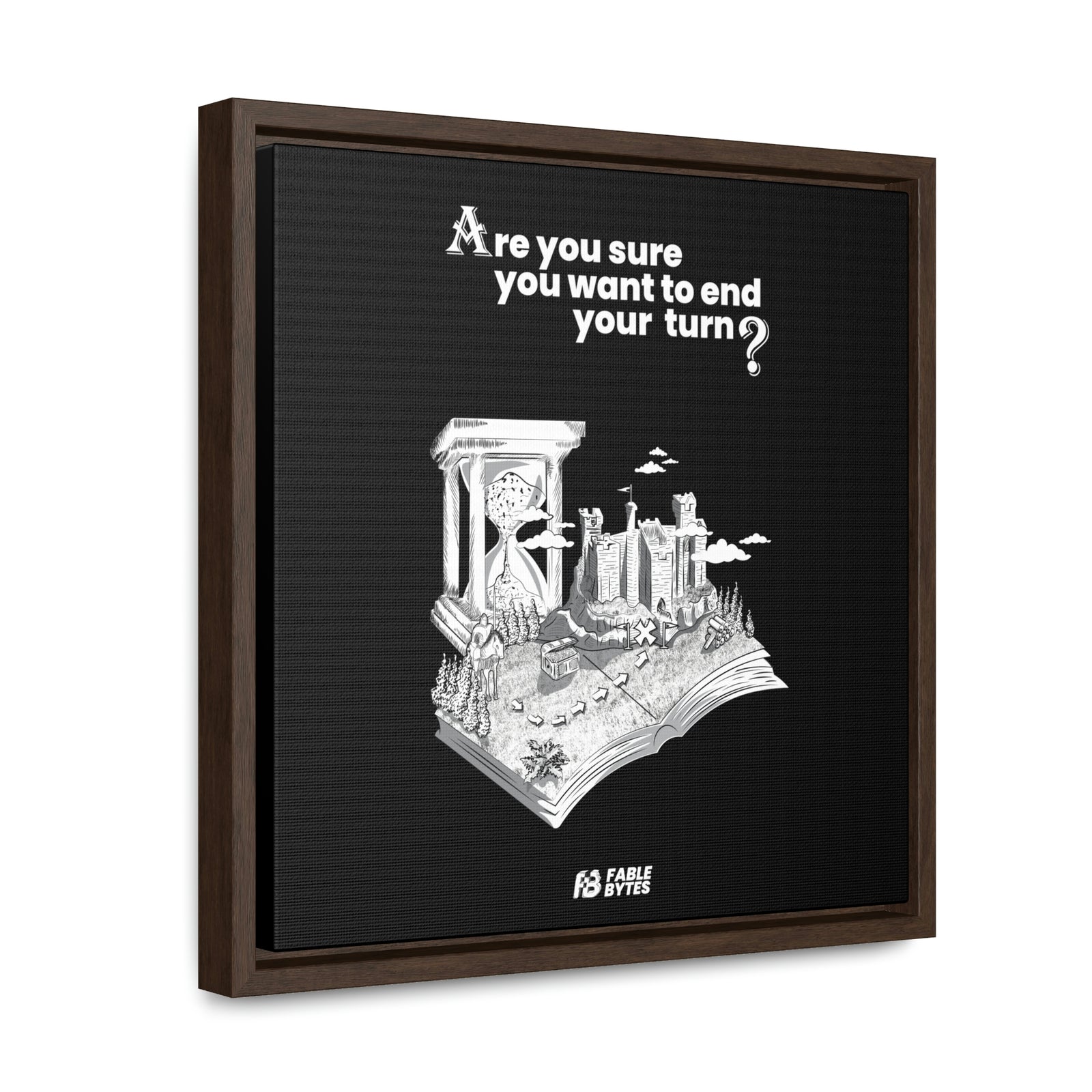 Heroes 3 - End Turn - Framed Canvas