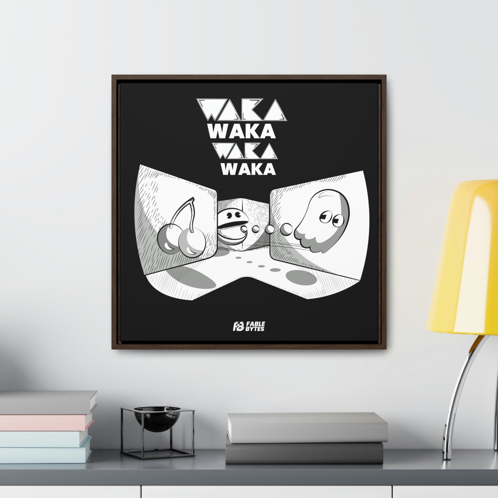 PacMan - WakaWaka - Framed Canvas