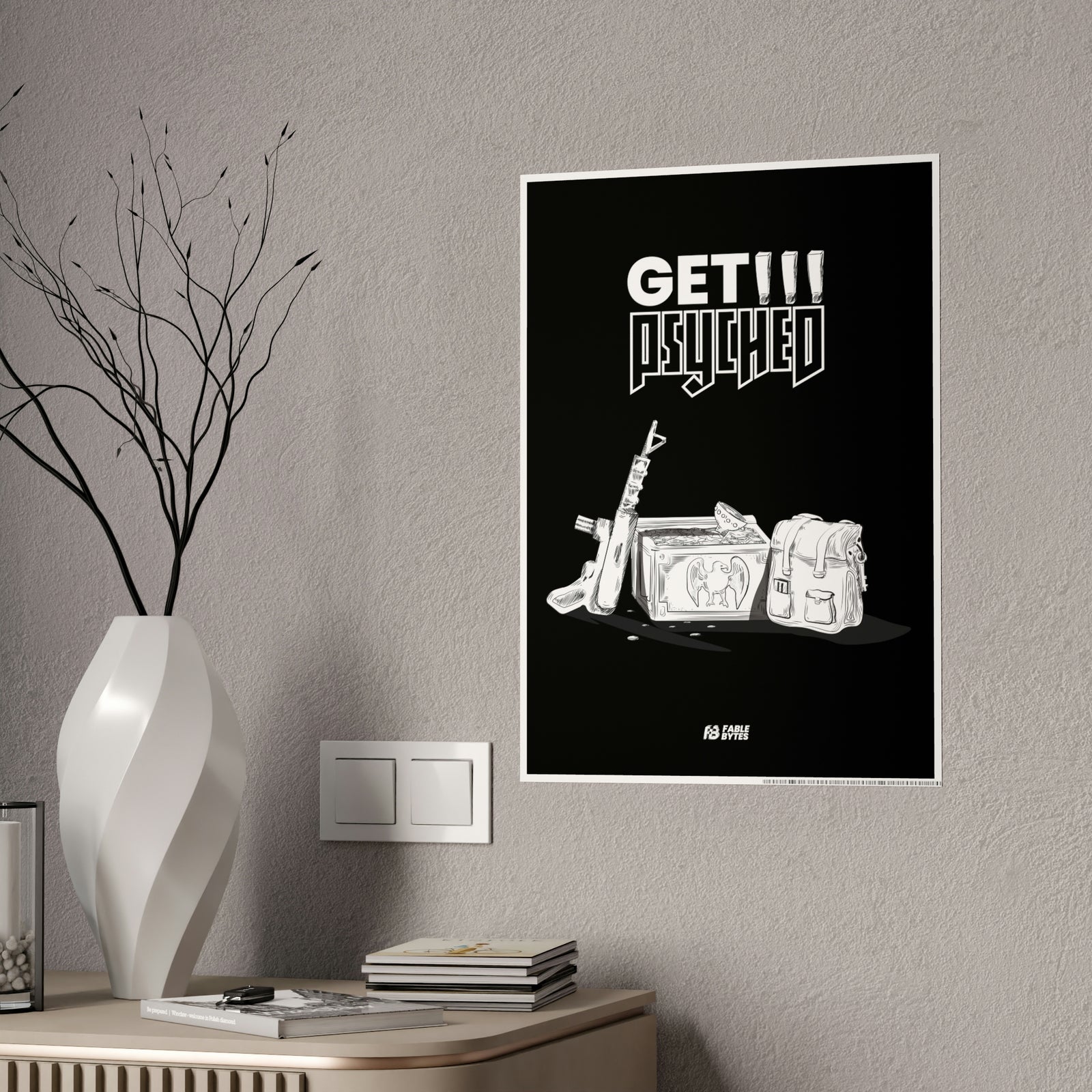 Wolfenstein 3D - Get Psyched - Glossy Posters