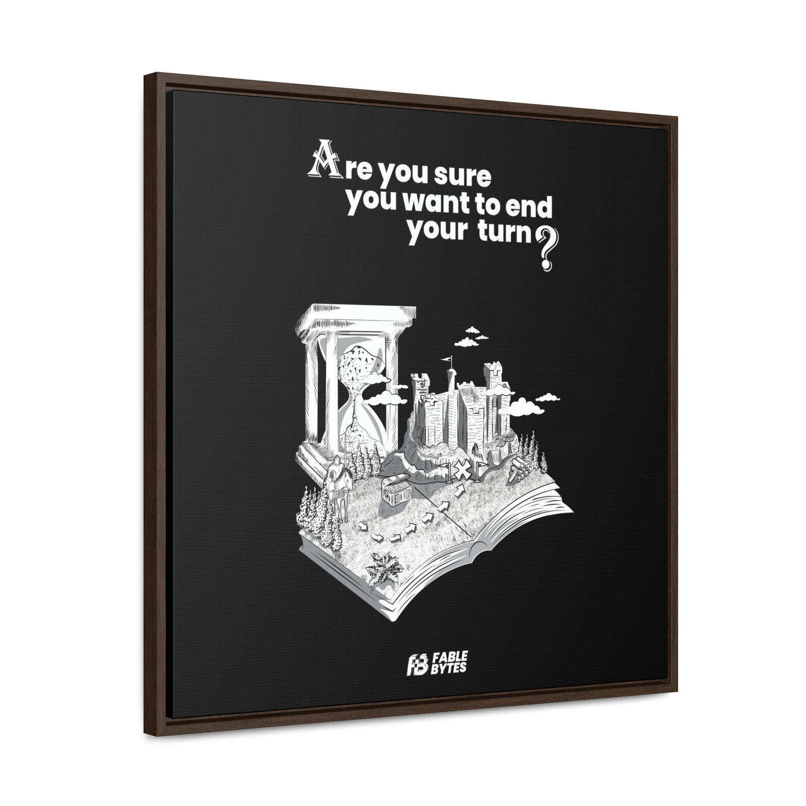 Heroes 3 - End Turn - Framed Canvas