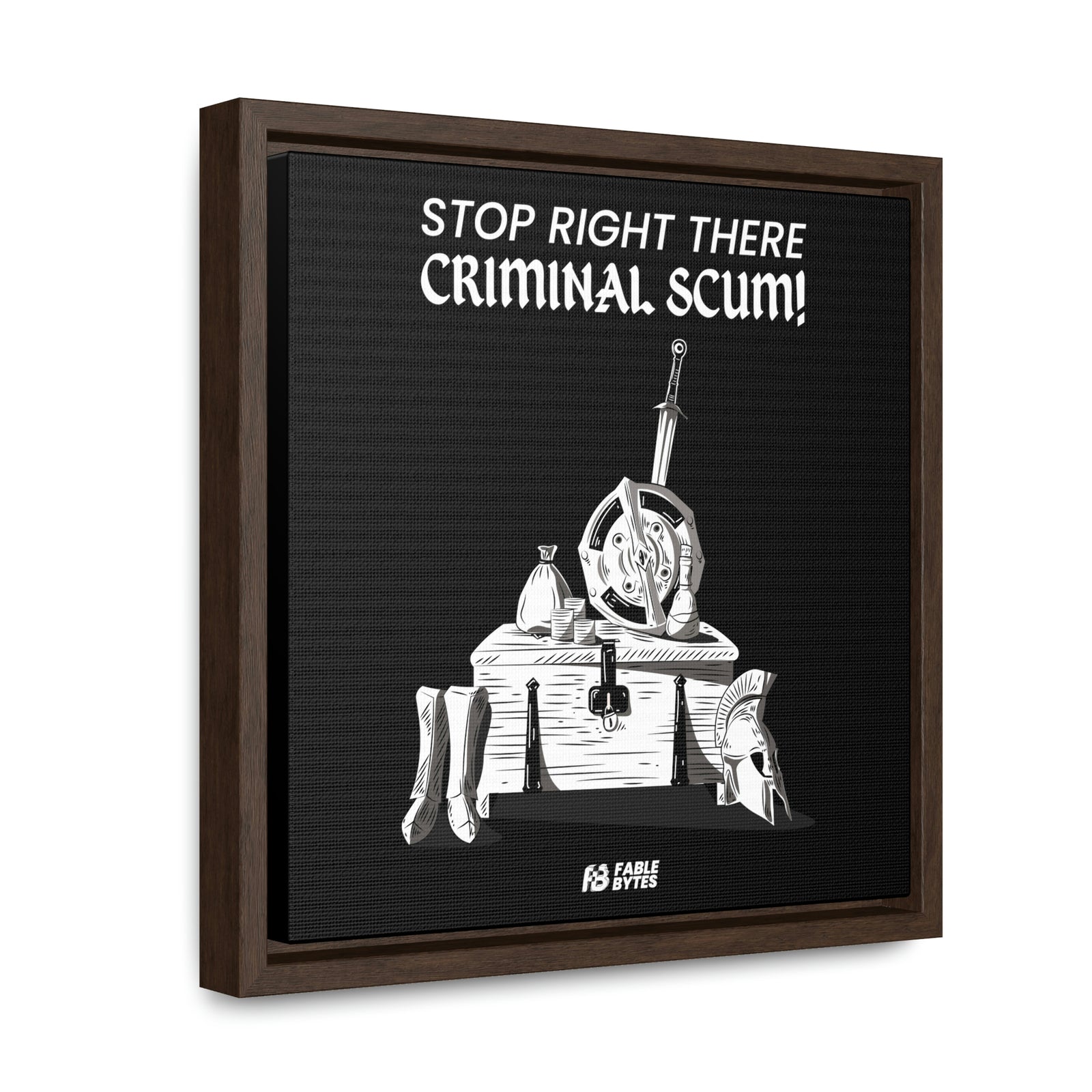 Oblivion - Guard - Framed Canvas